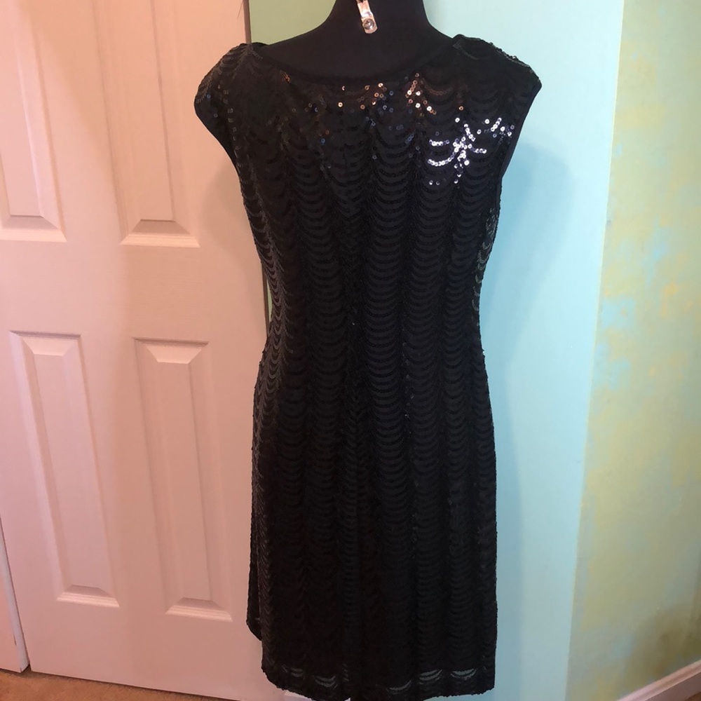 Black Sequin Dress